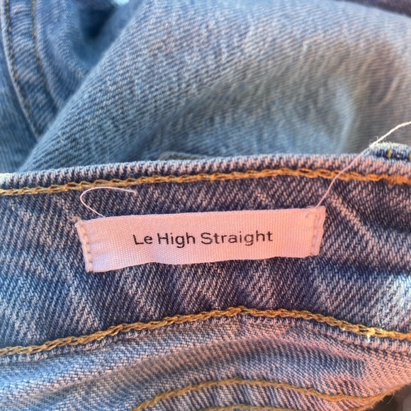 Frame Le High Straight Distressed Jeans, Size 25 - Picture 8 of 9